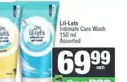 Spar Lil-Lets Intimate Care Wash 150 ml Assorted offer