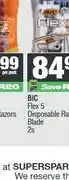 Spar BIC Hybrid 3 Disposable Razors 6 + 2 Free 8s offer