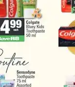 Spar Colgate Bluey Kids Toothpaste 50 ml offer