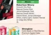 Spar Robertson Winery Assorted Varieties 3L offer