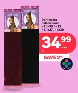 PEP Darling one million braid offer