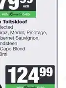 Spar Du Toitskloof Selected Shiraz, Merlot, Pinotage, Cabernet Sauvignon, Sandsteen or Cape Blend 750ml offer