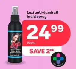 PEP Laxi anti-dandruff braid spray offer