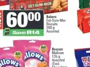 Spar Bakers Eet-Sum-Mor Biscuits 200 g Assorted offer