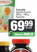 Spar Futurelife Granola Crunch 600 g - 700 g Assorted offer