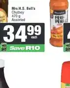 Spar Mrs H.S. Ball's Chutney 470 g Assorted offer