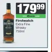 Spar Firstwatch Extra Fine Whisky 750ml offer