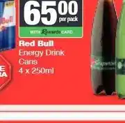 Spar Red Bull Energy Drink Cans 4 x 250ml offer