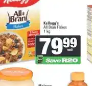 Spar Kellogg's All Bran Flakes 1 kg offer