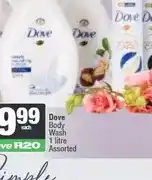 Spar Dove Body Wash 1 litre Assorted offer