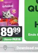 Spar Whiskas Dry Cat Food 900 g - 1 kg Assorted offer