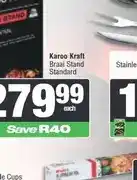 Spar Karoo Kraft Braai Stand Standard offer