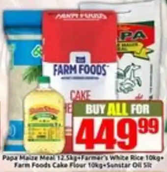 Papa Maize Meal Farmer's White Rice Farm Foods Cake Flour Sunstar Oil Slt