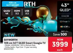 Makro SKYWORTH 109 cm (43") QLED Smart Google TV offer