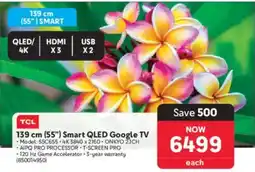 Makro TCL 139 cm (55") Smart QLED Google TV offer