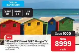 Makro TCL 165 cm (65") Smart QLED Google TV offer