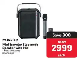 Makro MONSTER Mini Traveler Bluetooth Speaker with Mic offer