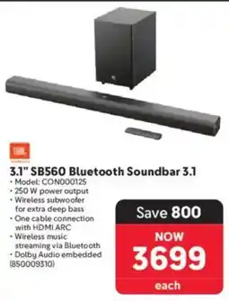 Makro JBL SB560 Bluetooth Soundbar 3.1 offer