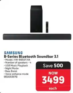 Makro SAMSUNG B-Series Bluetooth Soundbar 3.1 offer