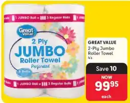 Makro Great Value 2 Ply Jumbo Roller Towel offer
