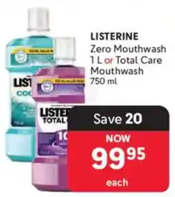 Makro Listerine Zero Mouthwash or Total Care Mouthwash offer