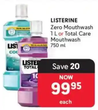 Makro Listerine Zero Mouthwash or Total Care Mouthwash offer