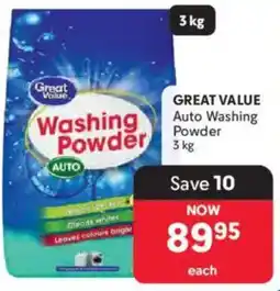 Makro Great Value Washing Powder AUTO offer