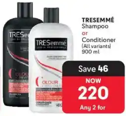 Makro TRESemmé Shampoo or Conditioner offer