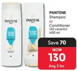 Makro Pantene Shampoo or Conditioner offer