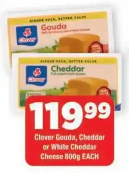 OK Grocer Clover Gouda, Cheddar or White Cheddar Cheese offer