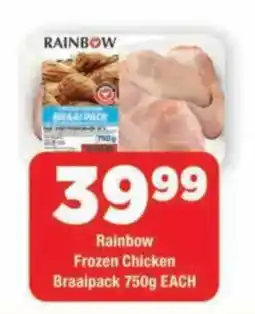 OK Grocer Rainbow Frozen Chicken Braaipack offer