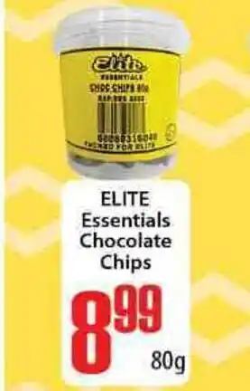 Elite Essentials Chocolate Chips 80g