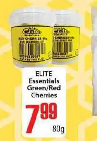Elite Cash & Carry Elite Essentials Green/Red Cherries 80g offer