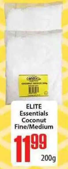 Elite Cash & Carry Elite Essentials Coconut Fine/Medium 200g offer