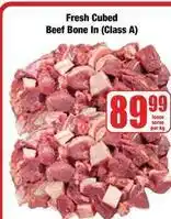 Boxer Fresh cubed beef bone in (class a) offer