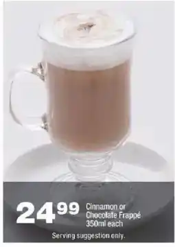 OK urban Cinnamon or Chocolate Frappé offer