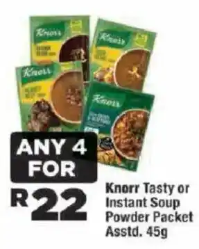 Knorr Tasty or Instant Soup Powder Packet