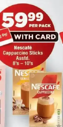 OK MiniMark Nescafe Cappuccino Sticks offer
