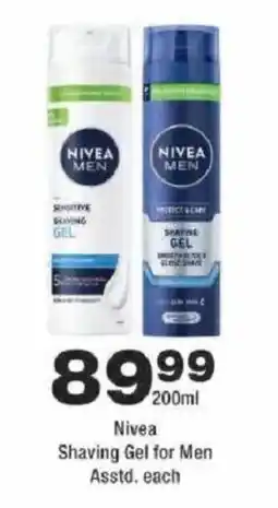OK urban Nivea Shaving Gel for Men offer