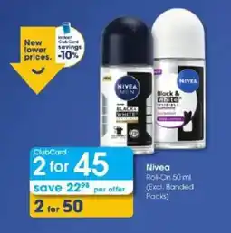 Clicks Nivea Roll-On offer