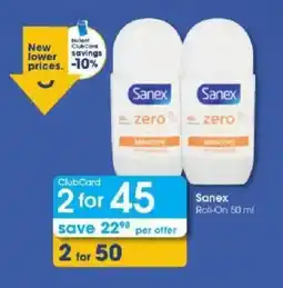 Clicks Sanex Roll-On offer