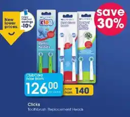 Clicks Clicks Toothbrush Replacement Heads offer