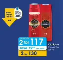 Clicks Old Spice Shower Gel offer