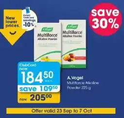 Clicks A.Vogel Multiforce Alkaline Powder offer