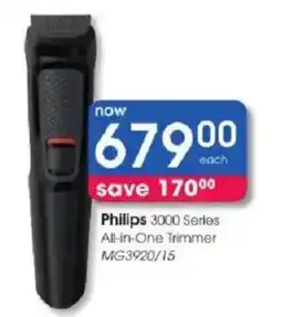 Clicks Philips 3000 Series All-in-One Trimmer offer