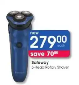 Clicks Safeway 3-Head Rotary Shaver offer