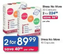 Clicks Stress No More offer