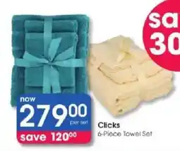 Clicks Clicks 6-Piece Towel Set offer