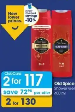 Clicks Old Spice Shower Gel offer