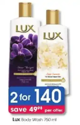 Clicks Lux Body Wash offer